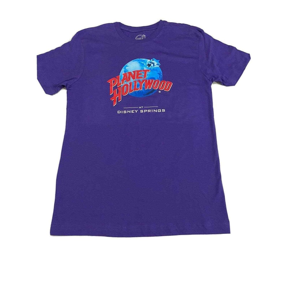 Planet Hollywood Disney Springs Purple Cotton  T-Shirt Size Med